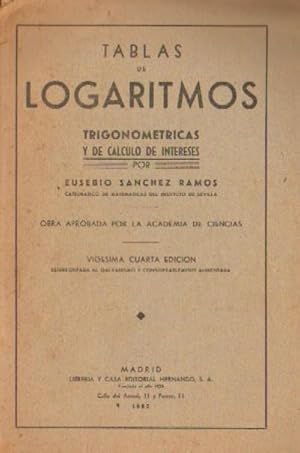 Seller image for TABLAS DE LOGARITMOS TRIGONOMETRICAS Y DE CALCULOS DE INTERESES for sale by Librera Raimundo