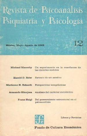 REVISTA DE PSICOANALISIS, PSIQUIATRIA Y PSICOLOGIA. Nº12