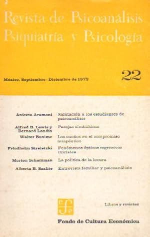 REVISTA DE PSICOANALISIS, PSIQUIATRIA Y PSICOLOGIA. Nº22
