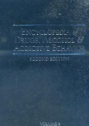 Immagine del venditore per ENCYCLOPEDIA OF DRUGS, ALCOHOL & ADDICTIVE BEHAVIOR. TOMO 4: APPENDIX. INDEX venduto da Librera Raimundo