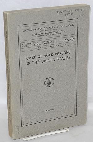 Care of aged persons in the United States