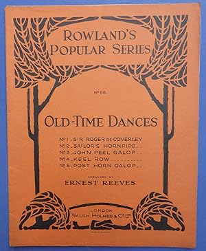 Old-Time Dances - Rowland's Popular Series No 56 - Piano Sheet Music Old Time
