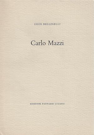 Imagen del vendedor de Carlo Mazzi a la venta por ART...on paper - 20th Century Art Books