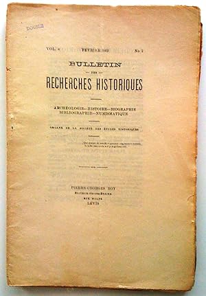 Le Bulletin des recherches historiques