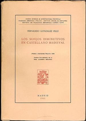 Bild des Verkufers fr LOS SUFIJOS DIMINUTIVOS EN CASTELLANO MEDIEVAL. zum Verkauf von Asilo del libro