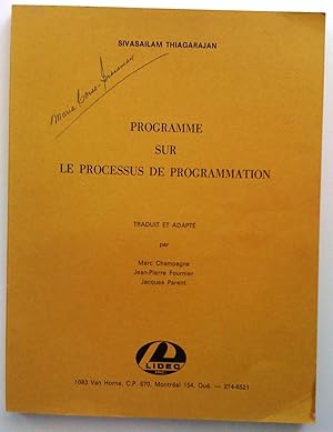 Seller image for Programme sur le processus de programmation for sale by Claudine Bouvier