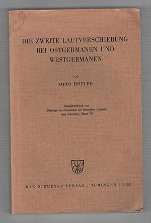 Image du vendeur pour Die Zweite Lautverschiebung bei ostgermanen Und Westgermanen mis en vente par Recycled Books & Music