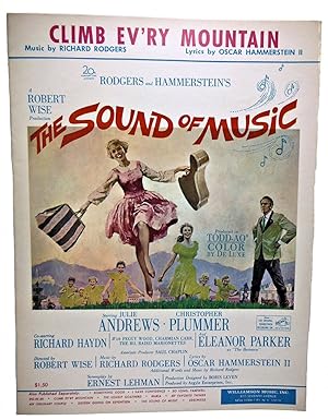 Seller image for CLIMB EV'RY MOUNTAIN (SHEET MUSIC) from RODGERS and HAMMERSTEIN'S THE SOUND OF MUSIC Starring JULIE ANDREWS & CHRISTOPHER PLUMMER for sale by Rose City Books