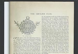Seller image for The Grolier Club for sale by Legacy Books II