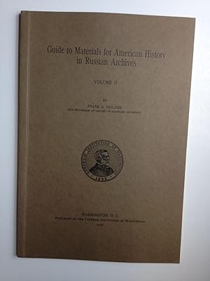 Immagine del venditore per Guide to Materials for American History in Russian Archives, Vol. 2 venduto da WellRead Books A.B.A.A.