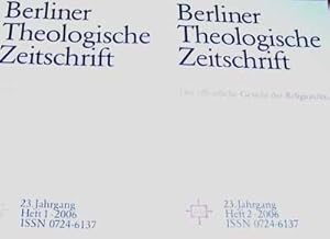 Berliner Theologische Zeitschrift - 7. Jahrgang, Heft 1, 1990, Halbjahresschrift für Theologie in...