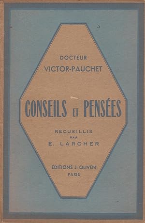 Seller image for CONSEILS ET PENHSEES for sale by Librairie l'Aspidistra