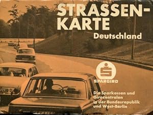 Strassen-Karte Deutschland. Die Sparkassen und Girozentralen in der Bundesrepublik und West-Berlin.