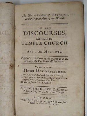 Seller image for Discourses Preached at the Temple Church, and On Several Occasions: To Which Are Added Discourses On the Use and Intent of Prophecy, for sale by Kennys Bookstore