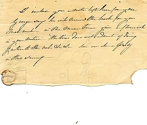 Image du vendeur pour ['Barry Cornwall'] Autograph Note [to Jerdan?]. mis en vente par Richard M. Ford Ltd