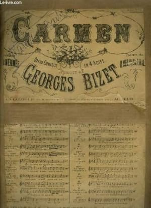 Seller image for CARMEN - N13 : AIR POUR PIANO ET CHANT (MICALA). for sale by Le-Livre