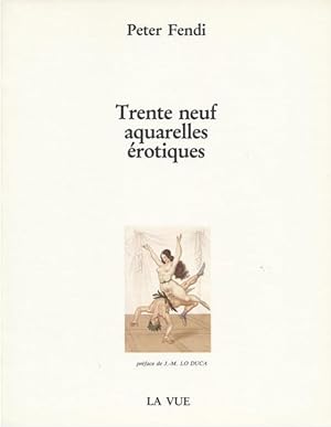 Seller image for Trente neuf aquarelles erotiques [Peter FENDI Erotic Paintings; 1982 Edition] for sale by Gadzooks! Books!