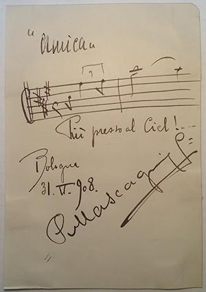 Autographed Musical Quotation Signed