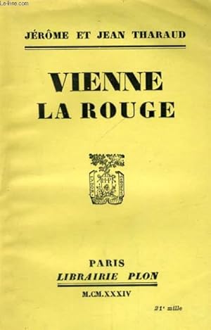 Image du vendeur pour VIENNE LA ROUGE mis en vente par Le-Livre