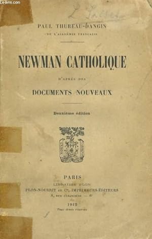 Bild des Verkufers fr NEWMAN CATHOLIQUE zum Verkauf von Le-Livre