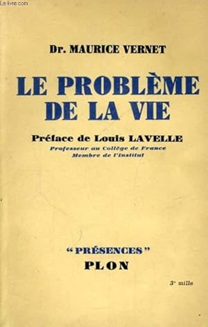 Seller image for LE PROBLEME DE LA VIE for sale by Le-Livre