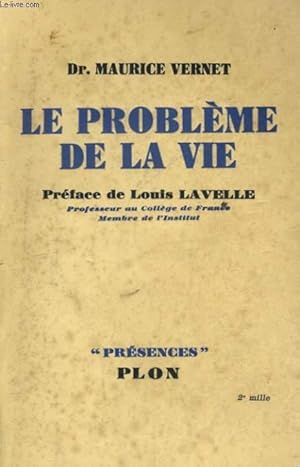 Seller image for LE PROBLEME DE LA VIE for sale by Le-Livre