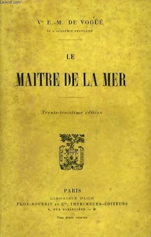 Image du vendeur pour LE MAITRE DE LA MER mis en vente par Le-Livre