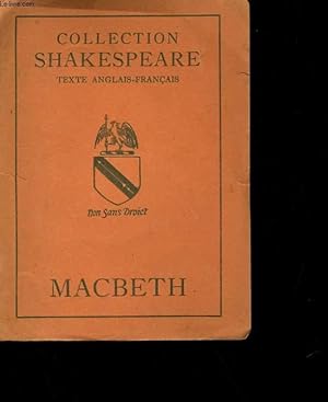 Seller image for LA TRAGEDIE DE MACBETH for sale by Le-Livre