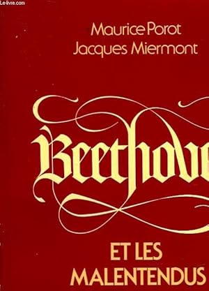 Bild des Verk�ufers f�r BEETHOVEN ET LES MALENTENDUS zum Verkauf von Le-Livre