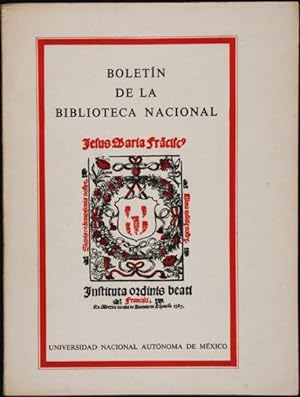 Imagen del vendedor de Boletn de la Biblioteca Nacional [Mxico].- Segunda poca, Tomo XVII [17], Nos. 3 y 4. Coleccin de autgrafos de la BNAM (y III) a la venta por Lirolay