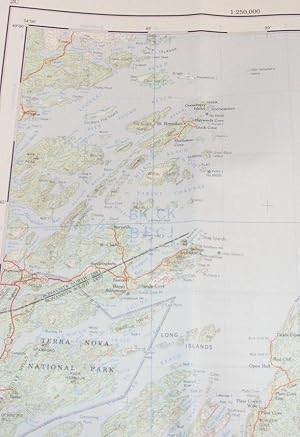 Bonavista, Newfoundland. 1:250000 Map Canada Sheet 2C, edition 2 MCE, Series A 501