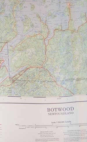 Botwood, Newfoundland 1:250000 Map 2E