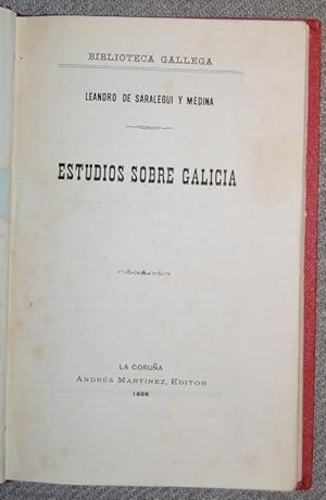 Imagen del vendedor de ESTUDIOS SOBRE GALICIA. (Biblioteca Gallega) a la venta por Fbula Libros (Librera Jimnez-Bravo)