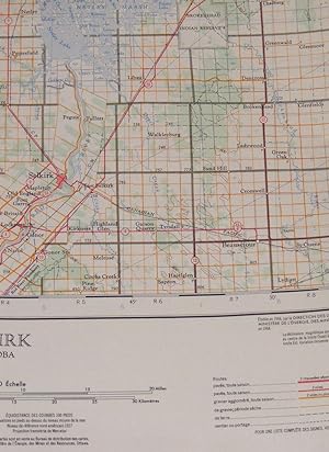 Selkirk, Manitoba 62-I, Edition 5 MCE, Series A 502 1:250000 Map