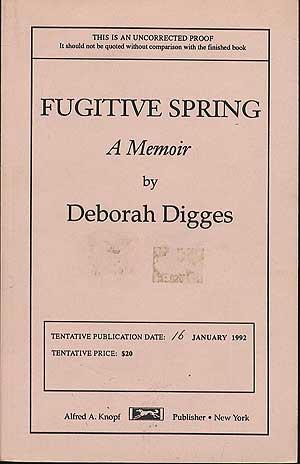 Imagen del vendedor de Fugitive Spring: A Memoir a la venta por Between the Covers-Rare Books, Inc. ABAA