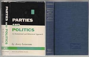 Seller image for Parties And Politics An Institutional and Behavioral Approach for sale by HORSE BOOKS PLUS LLC