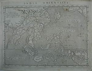 India Orientalis. Kupferstich-Karte v. Giovanni Antonio Magini aus "Geographiae Universae". Vened...