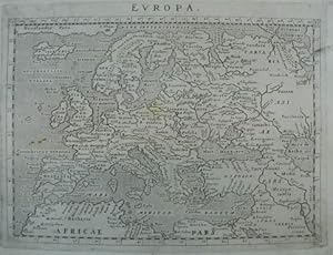 Europa. Kupferstich-Karte v. Giovanni Antonio Magini aus "Geographiae Universae". Venedig 1596, 1...