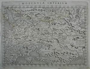 Moscoviae Imperium. Kupferstich-Karte v. Giovanni Antonio Magini aus "Geographiae Universae". Ven...