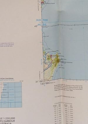 Coffs Harbour, Australia, 1:250000 Map, Sheet SH 56-11, Series 1501, Edition 1