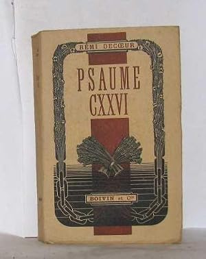 Seller image for Psaume CXXVI proses de captivit� for sale by JLG_livres anciens et modernes