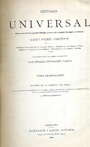 Imagen del vendedor de HISTORIA UNIVERSAL DEL TRAJE (TOMOS 15 Y 16) a la venta por Librera Raimundo