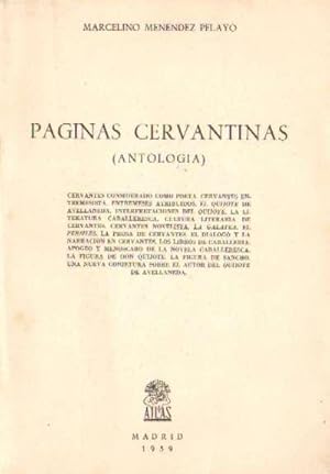 PAGINAS CERVANTINAS ( ANTOLOGIA )