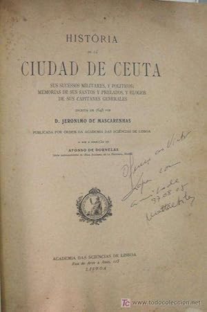 Seller image for HISTORIA DE CEUTA for sale by Librer�a Raimundo