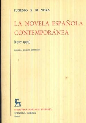 LA NOVELA ESPAÑOLA CONTEMPORANEA (1927-1939)