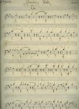 Seller image for PARTITIONS MANUSCRITES : HAWA�AN WALTZ + BELLES NUITS D'HAWA� - GUITARE HAWA�ENNE. for sale by Le-Livre