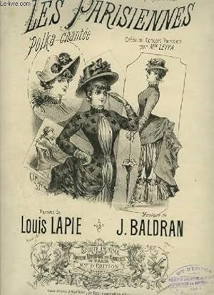 Bild des Verk�ufers f�r LES PARISIENNES - POLKA CHANTEE POUR PIANO ET CHANT AVEC PAROLES. zum Verkauf von Le-Livre
