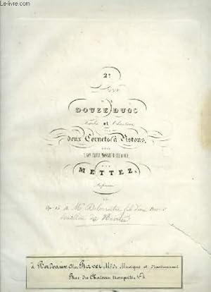 Seller image for 2� LIVRE DE DOUZE DUOS - FACILES ET CHANTANS POUR DEUX CORNETS A PISTONS. for sale by Le-Livre