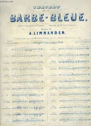 Bild des Verk�ufers f�r LE CHATEAU DE LA BARBE BLEUE - OPERA COMIQUE EN 3 ACTES - N�6 : AIR POUR PIANO ET CHANT SOPRANO. zum Verkauf von Le-Livre
