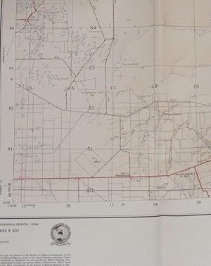 Newdegate, Western Australia, 1:250000 Map Sheet SI 50-8 Provisional Edition, Series R 502